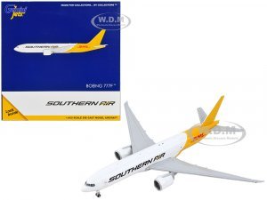 Boeing 777F Commercial Aircraft Southern Air - DHL White and Yellow