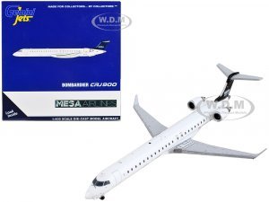 Bombardier CRJ900 Commercial Aircraft Mesa Airlines White with Black Tail