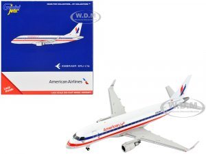 Embraer ERJ-170 Commercial Aircraft American Airlines - American Eagle White with Blue and Red Stripes