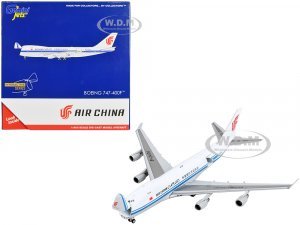 Boeing 747-400F Commercial Aircraft Air China Cargo White with Blue Stripes Interactive Series