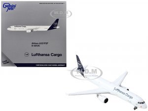 Airbus A321P2F Commercial Aircraft Lufthansa Cargo (D-AEUC) White with Blue Tail