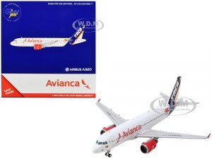 Airbus A320 Commercial Aircraft Avianca Airlines White with Tail Stripes