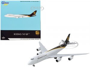 Boeing 747-8F Commercial Aircraft UPS Worldwide Services White with Brown Tail