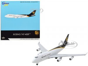 Boeing 747-400F Commercial Aircraft UPS Worldwide Services White with Brown Tail