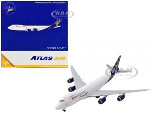 Boeing 747-8F Commercial Aircraft Atlas Air - Apex Logistics White with Blue Tail