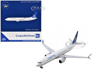 Boeing 737 MAX 9 Commercial Aircraft Copa Airlines (HP-9907CMP) White with Blue Tail