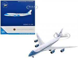 Boeing VC-25B Transport Aircraft United States of America - Air Force One (30000) White with Blue Stripes
