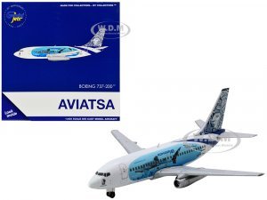 Boeing 737-200 Commercial Aircraft Aviatsa Honduras (HR-MRZ) White with Blue Graphics
