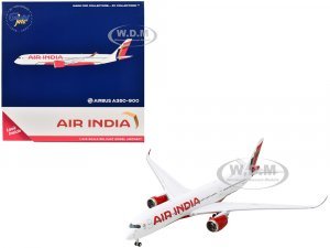 Airbus A350-900 Commercial Aircraft Air India (VT-JRH) White with Tail Graphics
