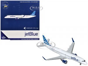 Embraer ERJ-190 Commercial Aircraft JetBlue Airways (N323JB) White with Blue Tail