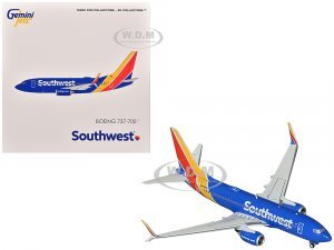 Boeing 737-700 Commercial Aircraft Southwest Airlines (N943WN) Blue with Striped Tail