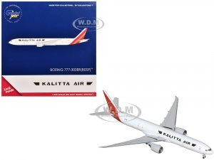 Boeing 777-300ER Commercial Aircraft Kalitta Air (N779CK) White with Red Tail