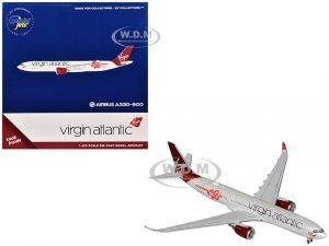 Airbus A330-900 Commercial Aircraft Virgin Atlantic (G-VSRB) Gray with Red Tail