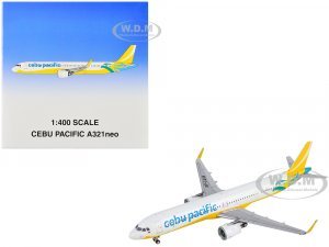Airbus A321neo Commercial Aircraft Cebu Pacific Yellow and White