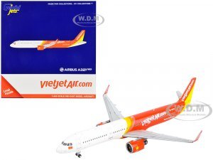 Airbus A321neo Commercial Aircraft VietJet Air White and Red