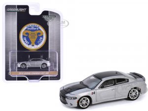 2018 Dodge Charger SRT 392 Silver Metallic with Black Stripe Mr. Norm Heritage GSS Charger Hobby Exclusive Series