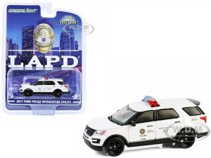 2017 Ford Police Interceptor Utility LAPD (Los Angeles Police Department) Bomb Detection K-9 Unit White Hobby Exclusive Series