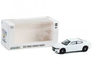 2022 Dodge Charger Pursuit Police Car White Hot Pursuit Hobby Exclusive Series