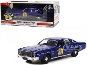 1978 Plymouth Fury Dark Blue with Stripes Delaware State Police Hot Pursuit Series