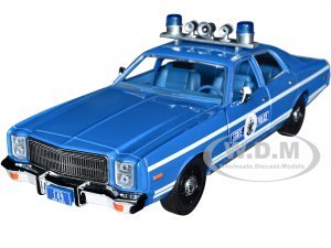 1978 Plymouth Fury Police Blue Metallic with White Stripes Maine State Police Hot Pursuit Series