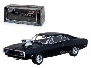 Doms 1970 Dodge Charger Black The Fast and The Furious Movie (2001)
