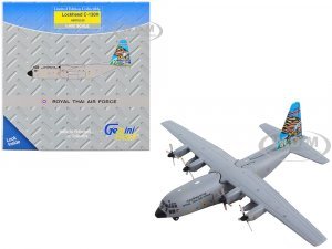 Lockheed C-130H Hercules Transport Aircraft Royal Thai Air Force (RTAF)-30th Anniversary Gray Gemini Macs Series 1/400