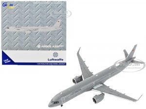 Airbus A321neo Transport Aircraft German Luftwaffe Gray Gemini Macs Series 1/400