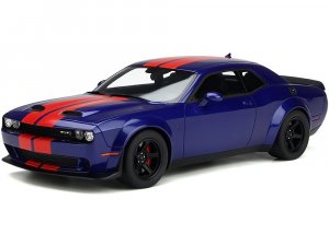 2021 Dodge Challenger Super Stock Blue with Red Stripes