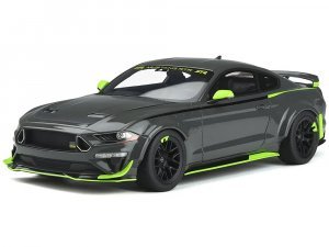 Ford Mustang RTR Spec 5 Gray with Black and Green Stripes 10th Anniversary