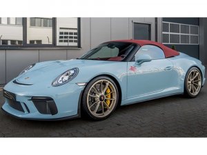2019 Porsche 911 Speedster Light Blue
