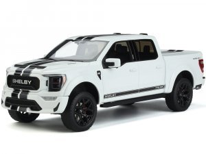 2022 Ford Shelby F-150 Pickup Truck White with Black Stripes