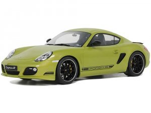 2012 Porsche Cayman R Green with Black Side Stripes