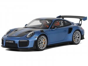 2021 Porsche 911 (991.2) GT2 RS Blue Metallic with Black Stripes