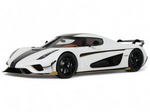 2023 Koenigsegg Regera White with Black Stripes