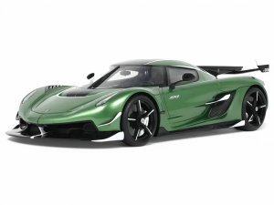 Koenigsegg Jesko Green Metallic with Black Stripes