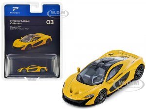 McLaren P1 Volcano Yellow Metallic with Black Top Hypercar League Collection