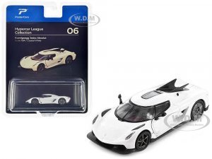 Koenigsegg Jesko Absolut Crystal White Metallic Hypercar League Collection