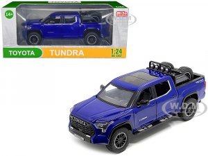 2023 Toyota Tundra TRD 4x4 Pickup Truck Blue Metallic with Sunroof and Wheel Rack
