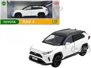 Toyota Rav4 Hybrid XSE White with Black Top and Sunroof