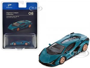 Lamborghini Sian FKP 37 Blu Uranus Blue Metallic Hypercar League Collection