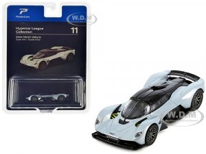 Aston Martin Valkyrie Skyfall Silver Metallic with Black Top Hypercar League Collection