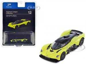 Aston Martin Valkyrie Lime Essence Yellow Metallic with Black Top Hypercar League Collection