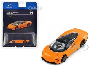 McLaren Speedtail McLaren Orange with Black Top Hypercar League Collection