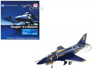 Douglas A-4F Skyhawk Aircraft Blue Angels Tokushima Airbase Dr. Nakanishi #8 (2008) United States Navy Air Power Series 1/72