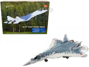Sukhoi Su-57 Fighter Aircraft Russian Air Force (2022) with 4 KH-59MK2 missiles Air Power Series 1/72