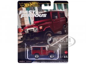 Toyota Land Cruiser FJ43 Red with White Top The Fate of the Furious (2017) Movie Fast & Furious Series