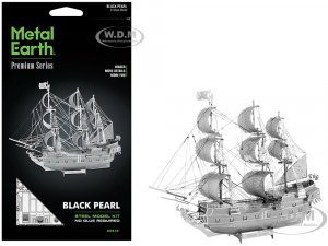 Model Kit Black Pearl Ship (Challenging Difficulty) Steel Model by Metal Earth