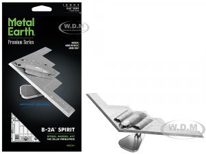 Model Kit Northrop Grumman B-2 Spirit Stealth Bomber Aircraft (Moderate Difficulty) Steel Model by Metal Earth