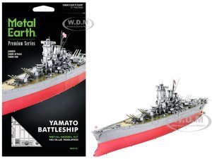 Model Kit Yamato Battleship Imperial Japanese Navy (Challenging Difficulty) Steel Model by Metal Earth