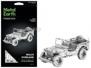 Model Kit Willys Overland Jeep (Challenging Difficulty) Steel Model by Metal Earth